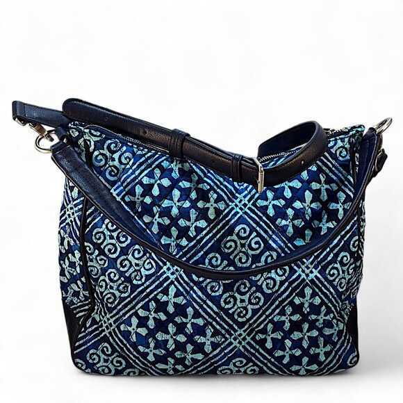 Vera Bradley Vivian Hobo Cuban Tiles Bag W/Wallet Convertible Hobo Faux Leather - Picture 3 of 10